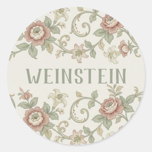 Oude blad Purim-sticker Ronde Sticker (Voorkant)