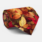 Oude bladeren herfstkleuren stropdas (Opgerold)