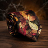 Oude Bladeren Herfstkleuren Stropdas