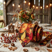 Oude Bladeren Herfstkleuren Stropdas