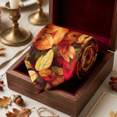 Oude Bladeren Herfstkleuren Stropdas
