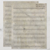 , oude, blanco plaat muziek 10-sleuf (Voorkant / Achterkant)