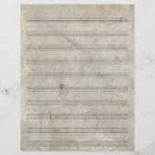 , oude, blanco plaat muziek 10-sleuf (Achterkant)