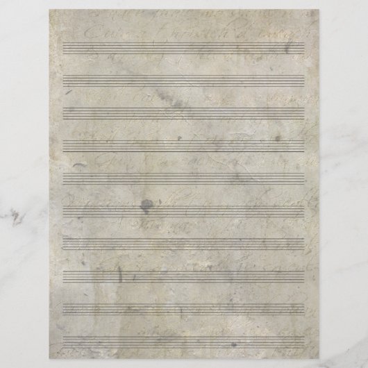 , oude, blanco plaat muziek 10-sleuf (Achterkant)