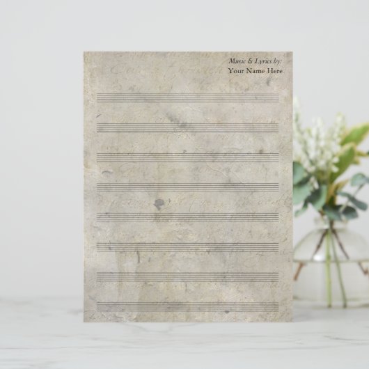 , oude, blanco vel muziek 8-reeks (Staand voorkant)