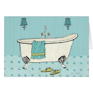 Oude blauwe badkamer