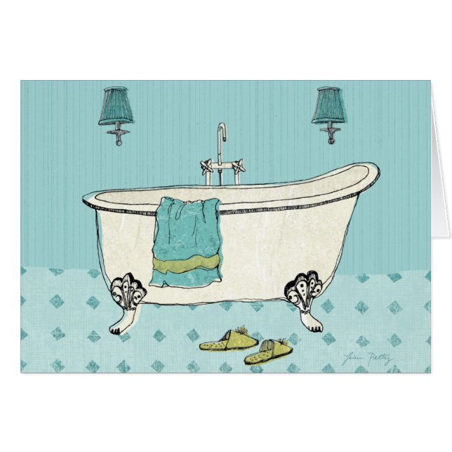 Oude blauwe badkamer (Voorkant Horizontaal)