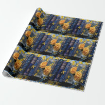 Oude blauwe boeken en gele bloesems