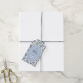 Oude Blauwe Dennen Kerstcadeautags Cadeaulabel (Met Touw)