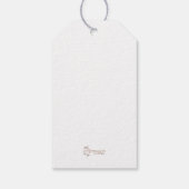 Oude Blauwe Dennen Kerstcadeautags Cadeaulabel (Achterkant)