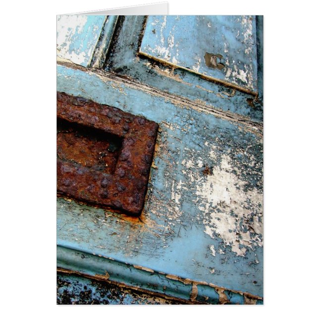 Oude Blauwe Deur (Voorkant)