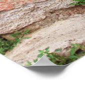 Oude blauwe deur Mykonos Griekenland Poster (Hoek)