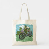 Oude Blauwe Fiets Tote Bag (Achterkant)