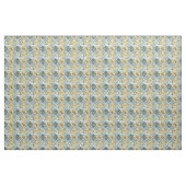 Oude Blauwe Gele Groene Patchwork Dekbed Stof (Yard (91,4 cm))