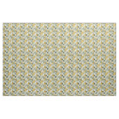 Oude Blauwe Gele Groene Patchwork Dekbed Stof (Yard (91,4 cm))