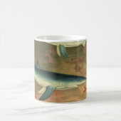 Oude Blauwe Haai die Vis Eet, Zeeleven Koffiemok (Center)