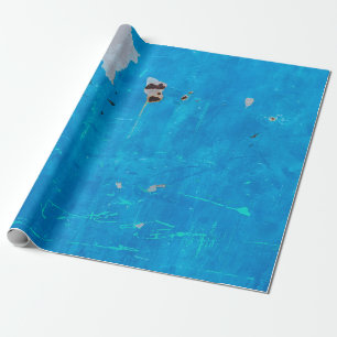 Oude blauwe ijzerdeuren roestende textuur backgrou cadeaupapier
