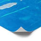 Oude blauwe ijzerdeuren roestende textuur backgrou poster (Hoek)