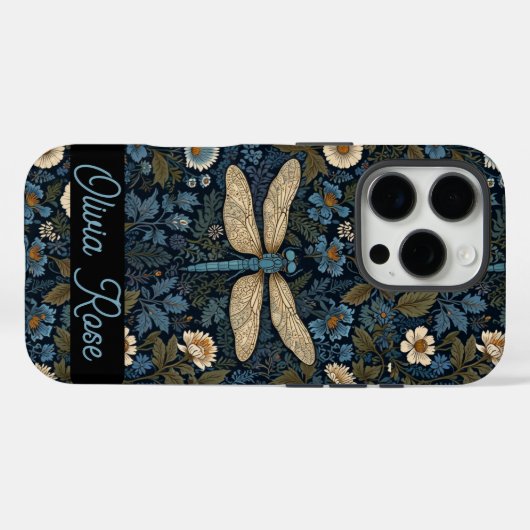Oude blauwe Libel Case-Mate iPhone Case (Achterkant (horizontaal))