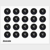 OUDE BLAUWE OGEN INDICA RONDE STICKER (Vel)