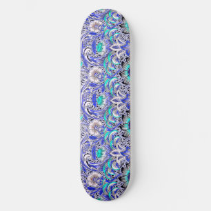 Oude Blauwe roze William Morris's Corncockle Persoonlijk Skateboard