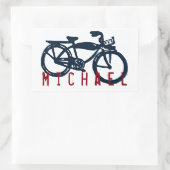 Oude blauwe sticker (Tas)