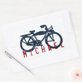 Oude blauwe sticker (Envelop)