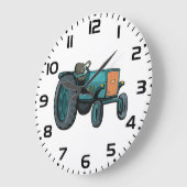 Oude Blauwe Tractor Boerenleven Grote Klok (Hoek)
