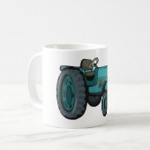 Oude Blauwe Tractor Boerenleven Koffiemok (Voorkant links)