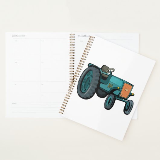 Oude Blauwe Tractor Boerenleven Planner (Display)