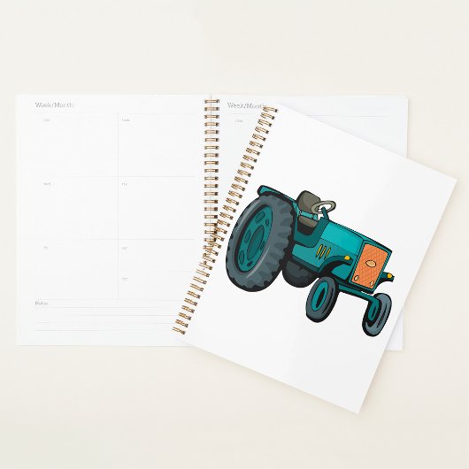 Oude Blauwe Tractor Boerenleven Planner