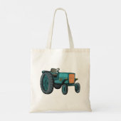 Oude Blauwe Tractor Boerenleven Tote Bag (Achterkant)