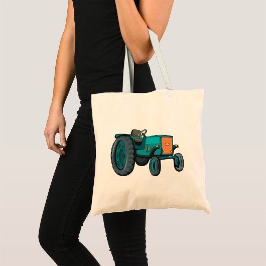 Oude Blauwe Tractor Boerenleven Tote Bag