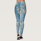 Oude blauwe verf, geplateerd leggings (Achterkant)