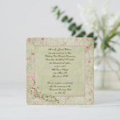 Oude bloederige Vow Renewal Kaart (Staand voorkant)