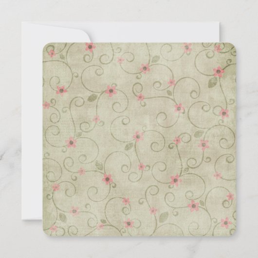 Oude bloederige Vow Renewal Kaart (Achterkant)