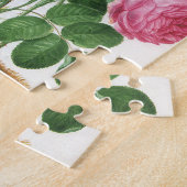 Oude bloeiende bloemen, lentetuinrozen legpuzzel (Zijkant)
