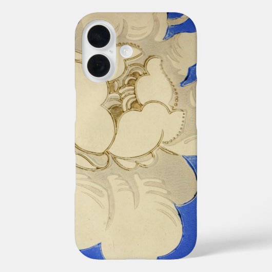 Oude Bloem Behang Patroon Case-Mate iPhone Case (Achterkant)