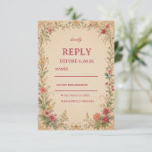 Oude Bloem Botanisch RSVP Kaartje (Staand voorkant)