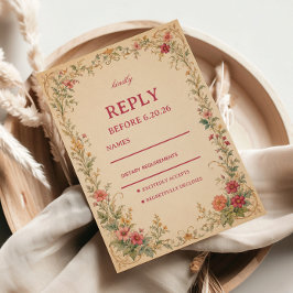 Oude Bloem Botanisch RSVP Kaartje