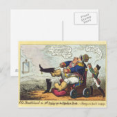 Oude bloem briefkaart (Voorkant / Achterkant)