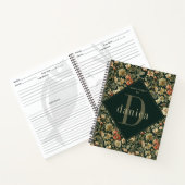 Oude Bloem William Morris Familie Recept Notitieboek (Binnen)