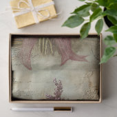 Oude bloemboeket en Londen decoupage  Tissuepapier (Geschenk)