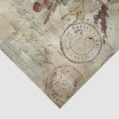 Oude bloemboeket en Londen decoupage  Tissuepapier (Detail)