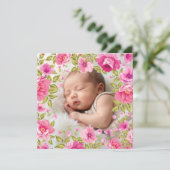 Oude Bloemen & Bladeren Frame - Vierkant 1 + tekst (Staand voorkant)