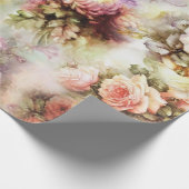 Oude Bloemen Cadeaupapier (Hoek)
