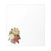 Oude bloemen, camelia's en narcissen, Redoute Notitieblok (Voorkant)
