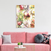 Oude Bloemen Canvas Afdruk (Insitu (Woonkamer))