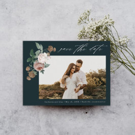 Oude Bloemen Foto Bruiloft  Bewaar De Datum Save The Date