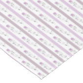 Oude bloemen gestreepte patroon wit beige roze tafelkleed (Gekanteld)